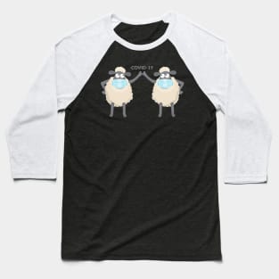 Masked Sheep Covid-19 Baseball T-Shirt